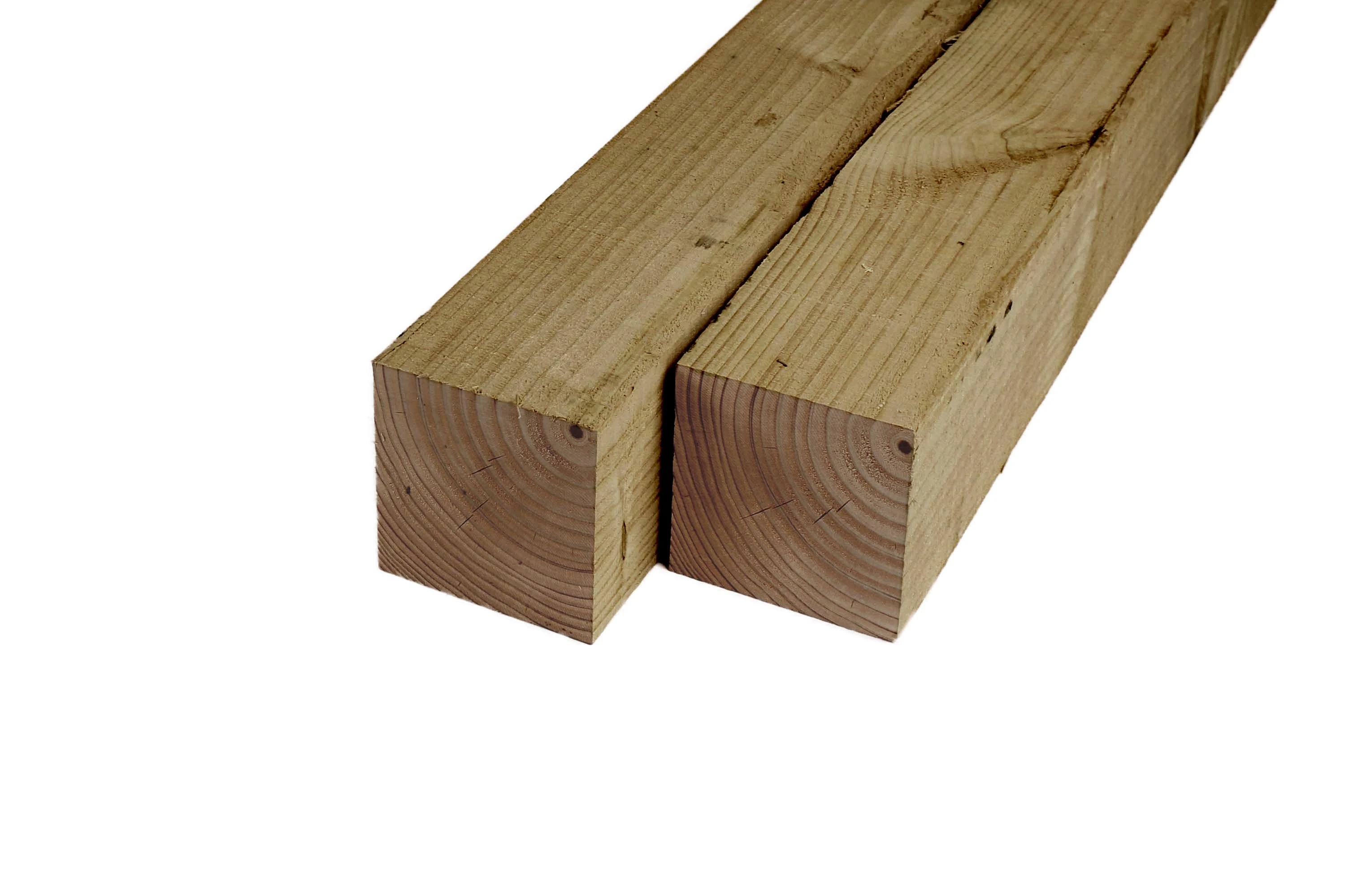 Douglas Paal Fijnbezaagd Geïmpregneerd 10 x 10 x 400 cm - Afbeelding 1